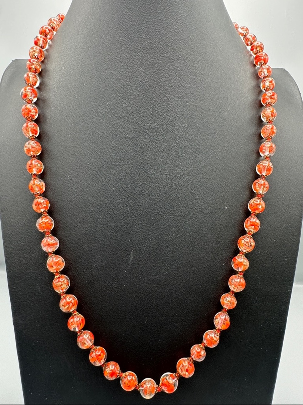 antica murrina necklace glass beads